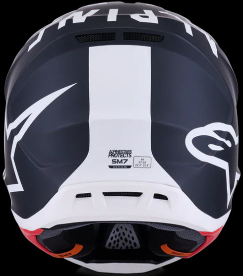 Alpinestars Supertech M7 Dasher Helmet - Black/White Matt ECE06