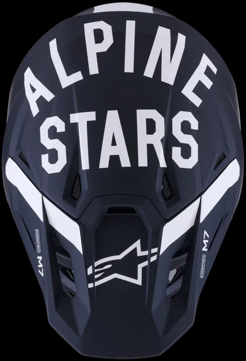 Alpinestars Supertech M7 Dasher Helmet - Black/White Matt ECE06