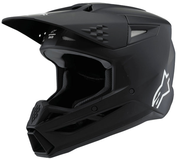 Alpinestars Youth Supertech M3 Solid Helmet - Black Matt (ECE22.06) — Motorcycle Helmets (image 1 of 7)