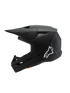 Alpinestars Youth Supertech M3 Solid Helmet - Black Matt (ECE22.06) — Motorcycle Helmets (image 2 of 7)