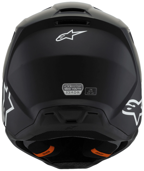 Alpinestars Youth Supertech M3 Solid Helmet - Black Matt (ECE22.06) — Motorcycle Helmets (image 3 of 7)