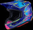 Alpinestars Supertech M7 Cast Helmet - Blue/Pink/Yellow Fluo ECE06