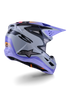 Alpinestars Youth Supertech M3 Jettson Helmet - Grey/Purple/Black ECE06