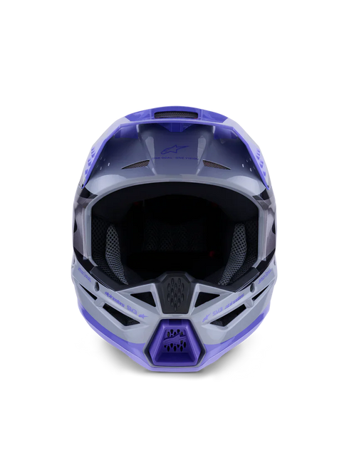 Alpinestars Youth Supertech M3 Jettson Helmet - Grey/Purple/Black ECE06