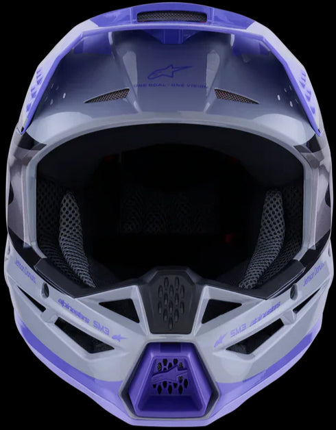 Alpinestars Supertech M3 Jettson Helmet - Grey/Purple/Black ECE06