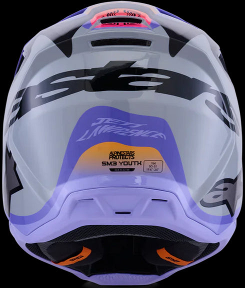 Alpinestars Supertech M3 Jettson Helmet - Grey/Purple/Black ECE06