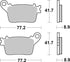 SBS FA436 LS Sinter Brake Pads - Rear