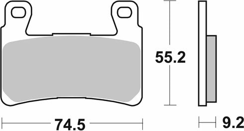 SBS H.HS Sinter Front Brake Pads - 860H.HS
