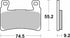 SBS H.HS Sinter Front Brake Pads - 860H.HS