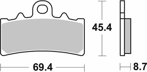 SBS HF Ceramic Front/Rear Brake Pads - FA606