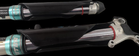 TBR Suspension Curve Wrap Around Fork Guards - Black