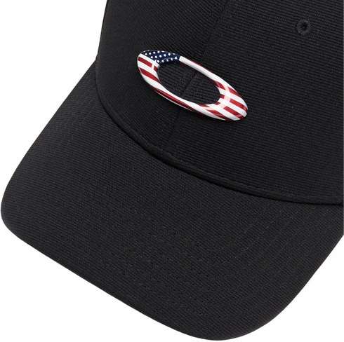 Oakley Tincan Cap - Black/American Flag — Lifestyle (image 3 of 3)