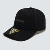 Oakley 6 Panel Stretch Metallic Hat - Blackout