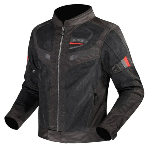 LS2 Mens Garda Air Jacket - Black/Red