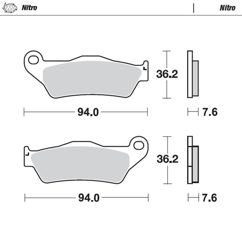 Moto-Master Nitro Brake Pads - KTM 125/450 FT (93021)