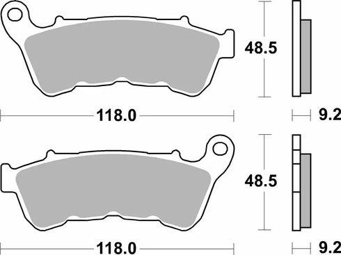 SBS FA640 Road H.HS Sinter - Front (Harley Davidson)