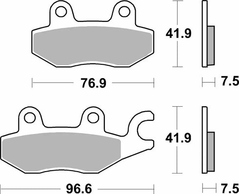 SBS HS Sinter Front Brake Pads - 955HS