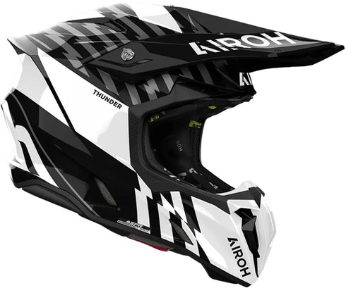 Airoh 2024 Twist 3 Thunder Helmet - Black/White Gloss