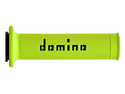 Domino A010 Road Racing Grips - Yellow Fluo/Black