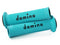 Domino A010 Road Racing Grips - Cyan/Black
