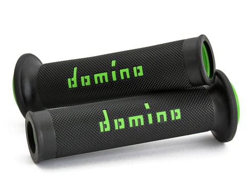 Domino A010 Road Racing Grips - Black/Green