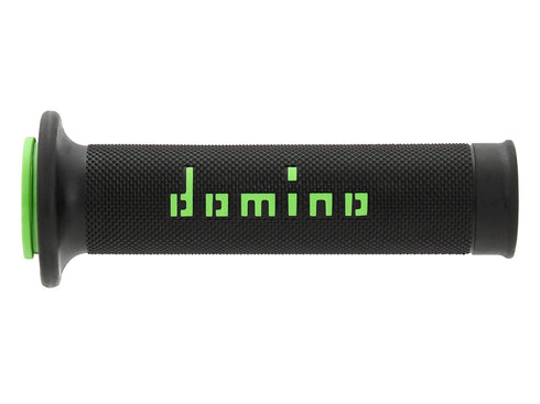 Domino A010 Road Racing Grips - Black/Green