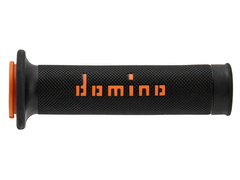 Domino A010 Road Racing Grips - Black/Orange