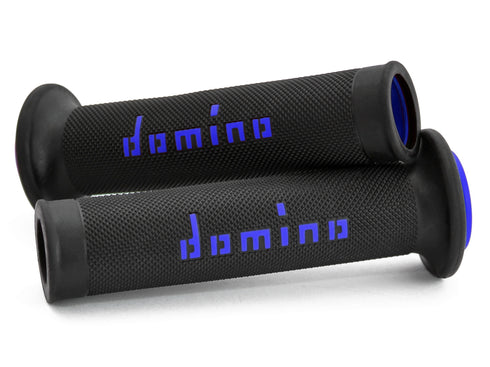 Domino A010 Road Racing Grips - Black/Blue