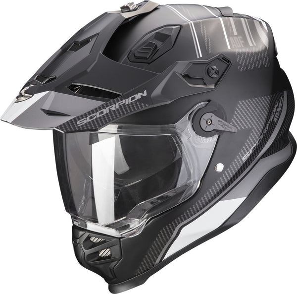 Scorpion ADF-9000 Air Desert Helmet - Black/Silver Matt