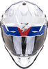 Scorpion ADF-9000 Air Desert Helmet - White/Blue/Red