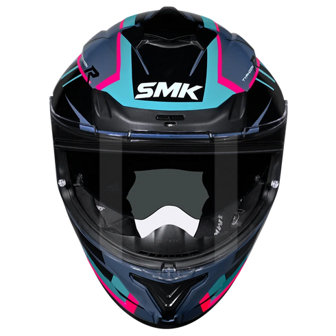 SMK Typhoon Aerot Helmet - GL552 (Sky Blue/Navy/Pink)