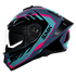 SMK Typhoon Aerot Helmet - GL552 (Sky Blue/Navy/Pink)
