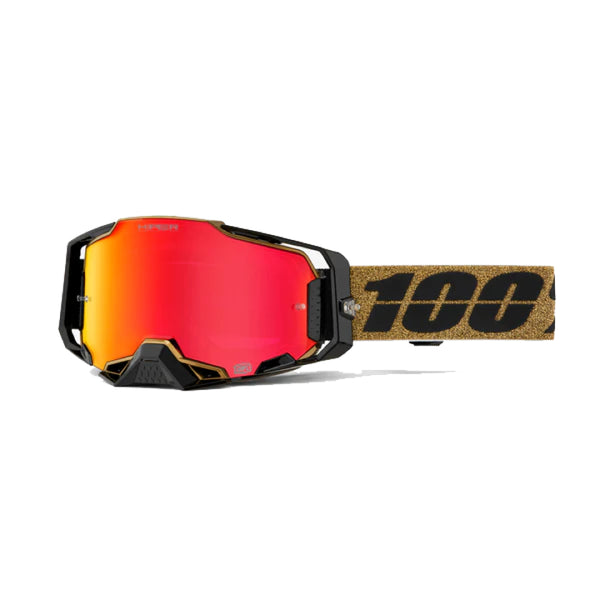 100% Armega Goggles - Glory/HiPER Mirror Red Lens