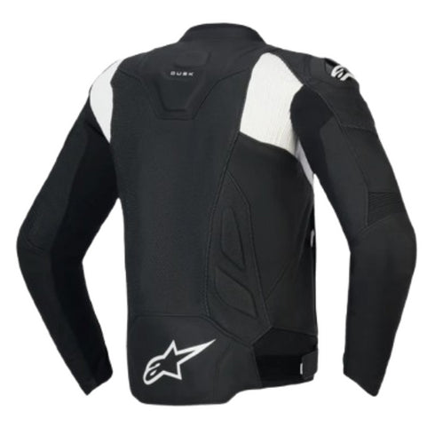 Alpinestars Dusk Leather Airflow Jacket Black/White