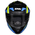 SMK Typhoon Azonix Helmet - GL257 Black/Blue/Yellow/Orange