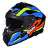 SMK Typhoon Azonix Helmet - GL257 Black/Blue/Yellow/Orange
