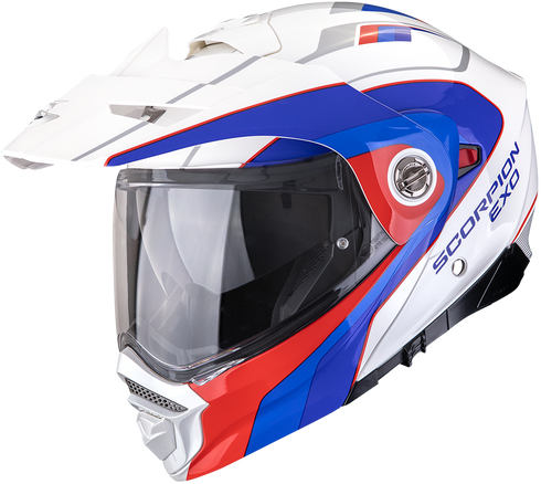 Scorpion ADX-2 Kamps Helmet - White/Red/Blue