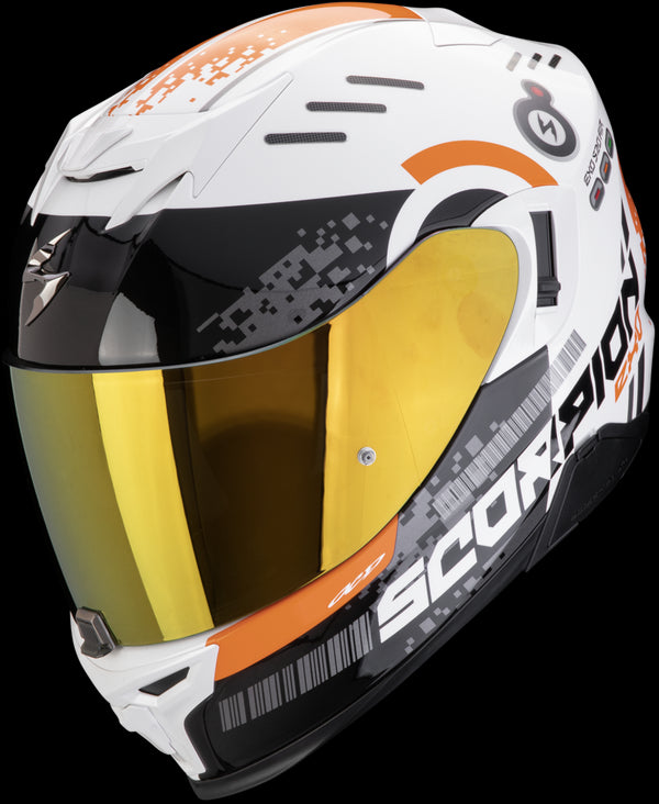 Scorpion EXO-520 EVO Air Titan Helmet - White/Orange