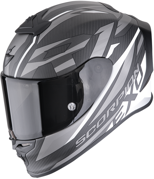 Scorpion EXO-R1 Evo Carbon Air Runner Helmet - Black/White Matt