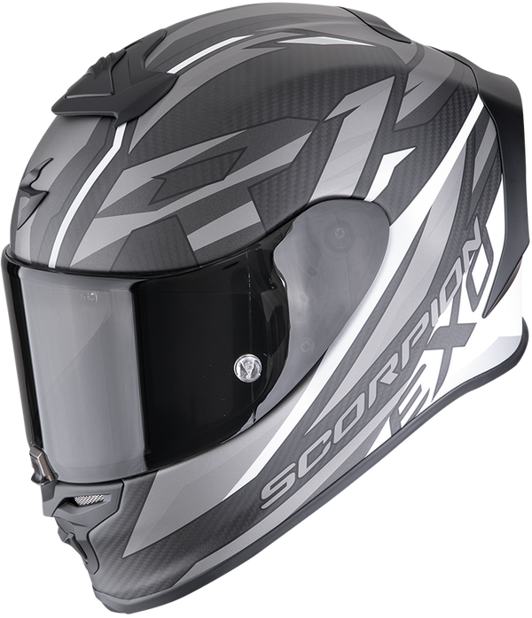 Scorpion EXO-R1 Evo Carbon Air Runner Helmet - Black/White Matt