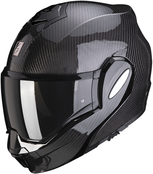 Scorpion Exo-Tech Evo Carbon Flip Up Helmet - Black