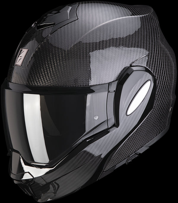 Scorpion Exo-Tech Evo Carbon Flip Up Helmet - Black