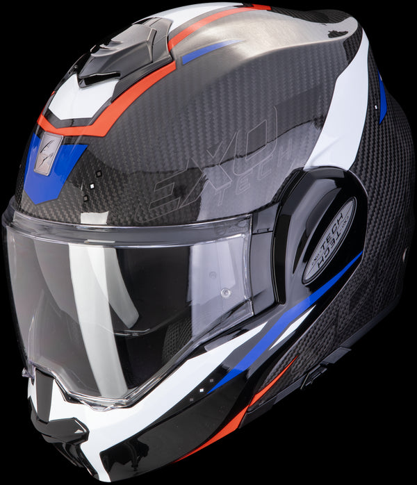 Scorpion EXO-Tech Evo Carbon Rover Flip Up - Black/Red/Blue