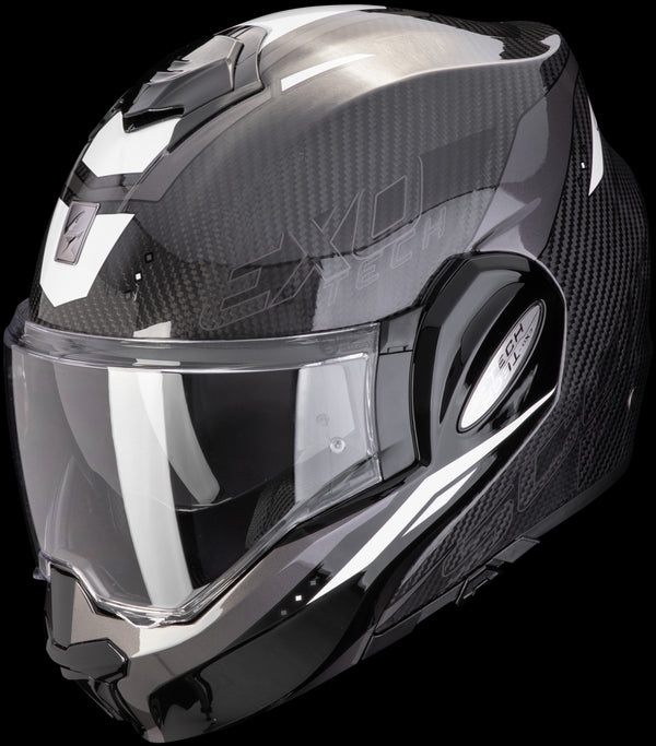 Scorpion EXO-Tech Evo Carbon Rover Flip Up - Black/White