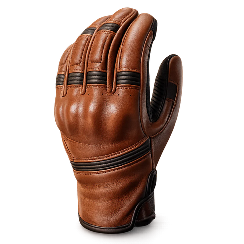 ARMA Mora Leather Gloves - Dark Camel Brown
