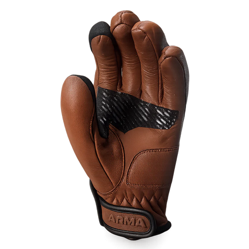 ARMA Mora Leather Gloves - Dark Camel Brown
