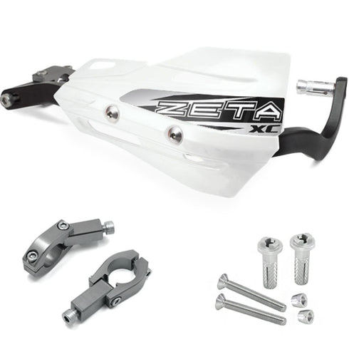 Zeta Armor Hand Guard XC Kit - Black/White