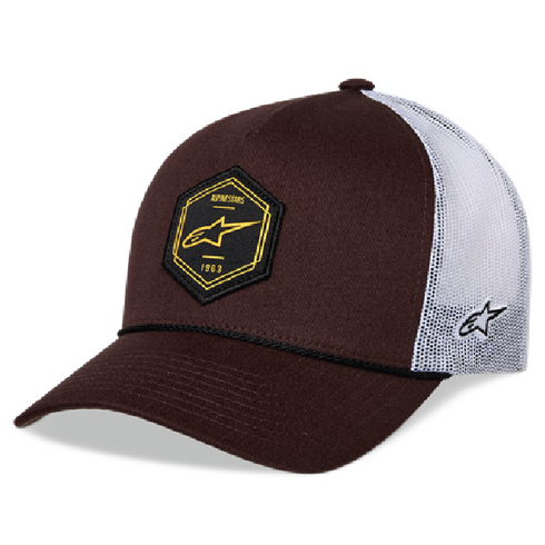 Alpinestars Hexon Trucker Hat Brown/White