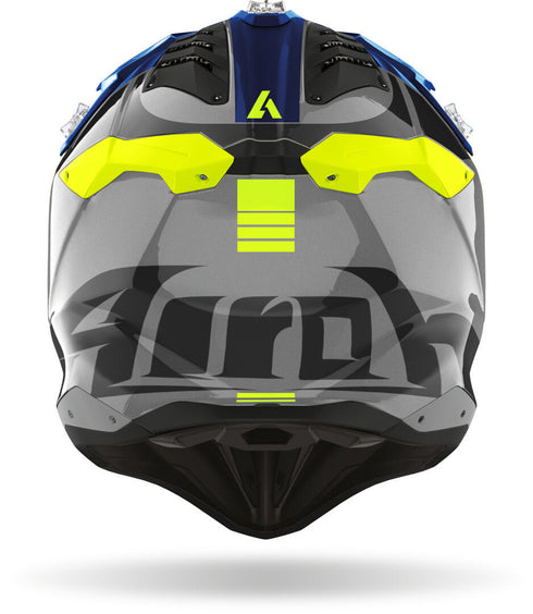 Airoh 2023 Aviator 3 Push Helmet - Blue Gloss