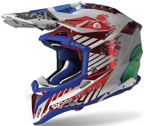 Airoh 2022 Aviator 3 Six Days Helmet - Italy 2021
